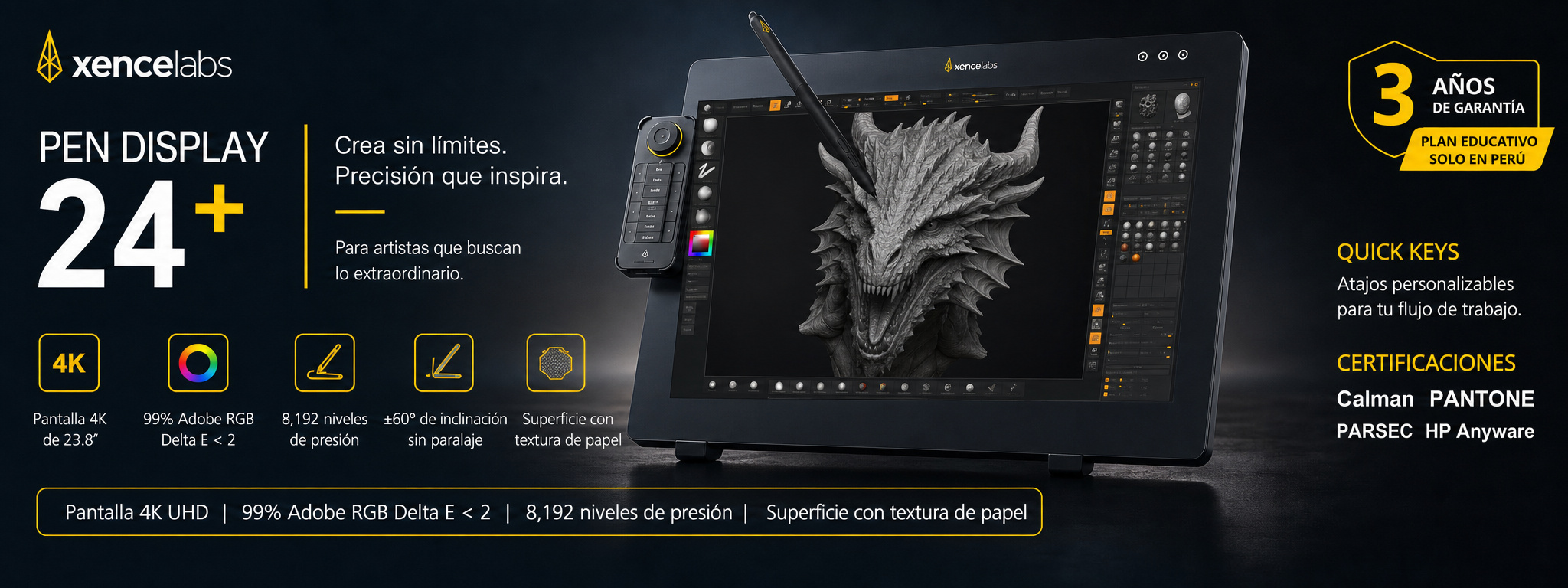 Concept art digital con Xencelabs